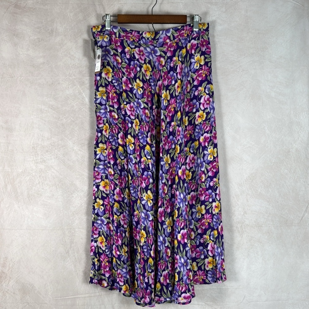 VTG Herman Geist Floral Maxi Skirt NWT Prairie Peasant Boho Cottagecore Women 14 - Picture 5 of 9